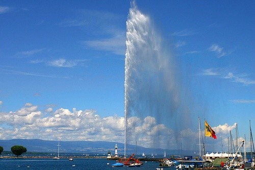 фонтан Женева
