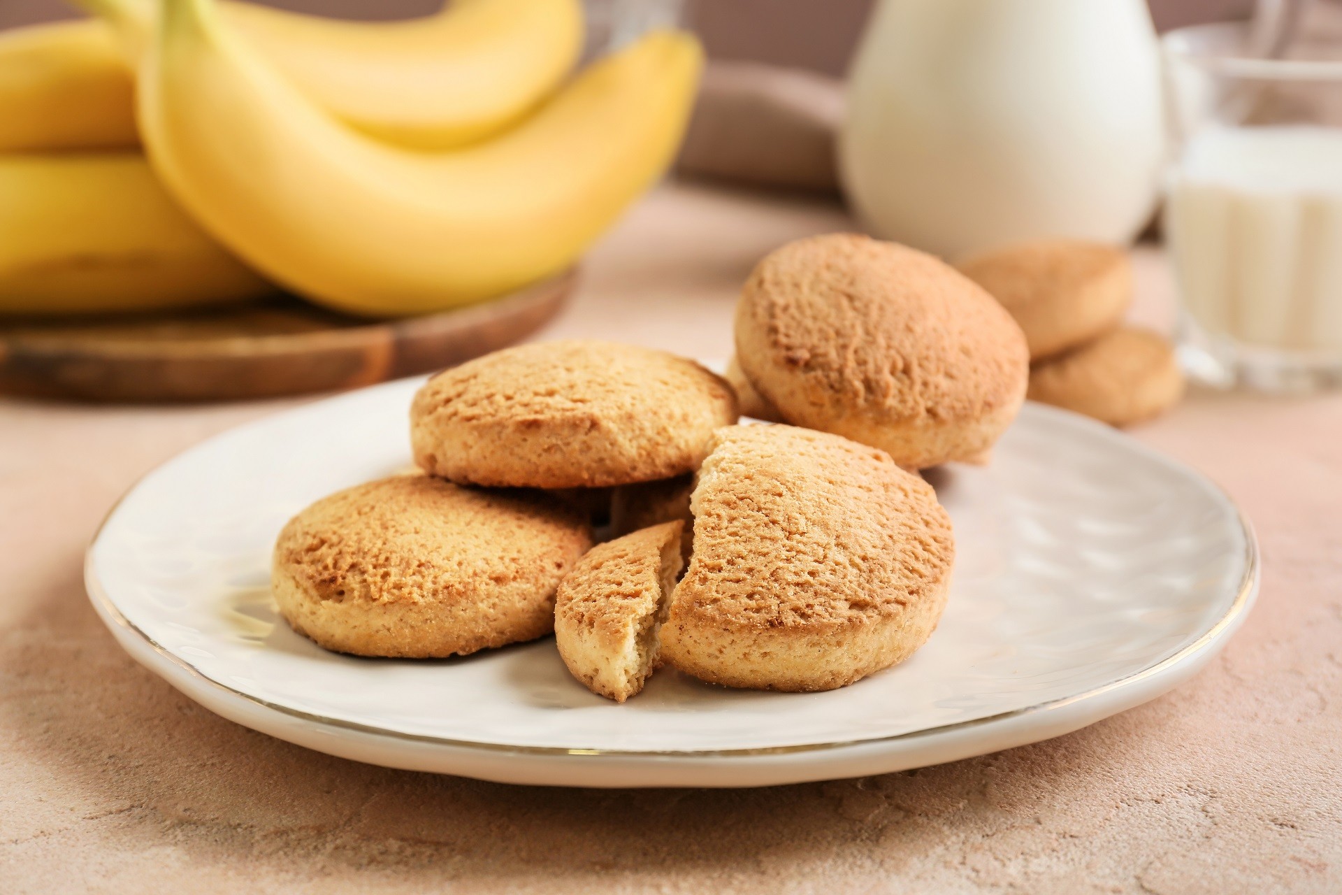 Рецепт бананового печенья с прослойкой