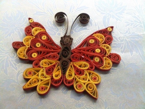 Бабочка из Полосок Бумаги по Технике Квиллинг