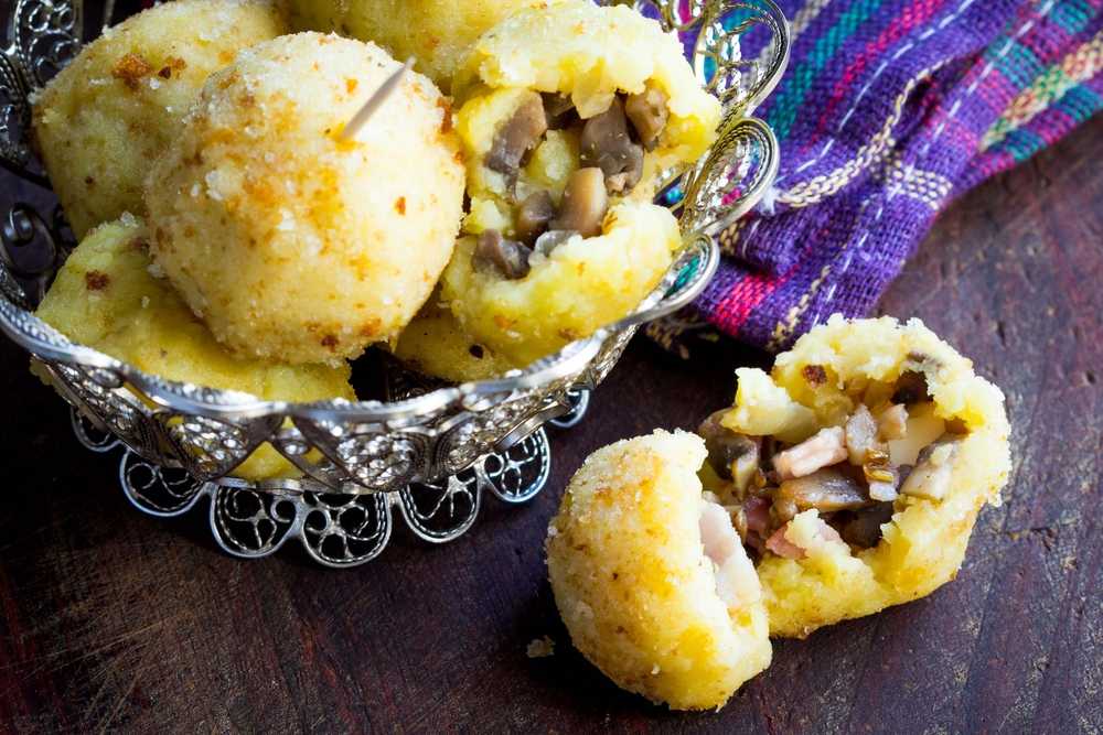 Крокеры из картошки с грибами