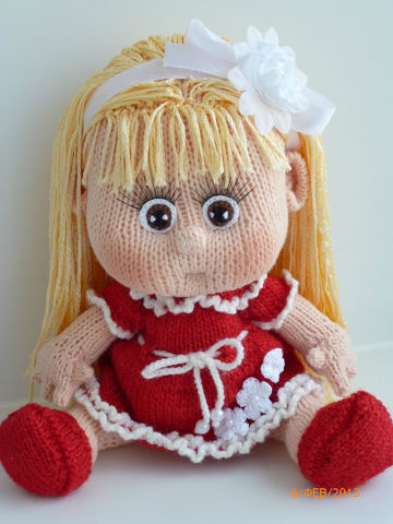 Вязаная кукла своими руками Юленька