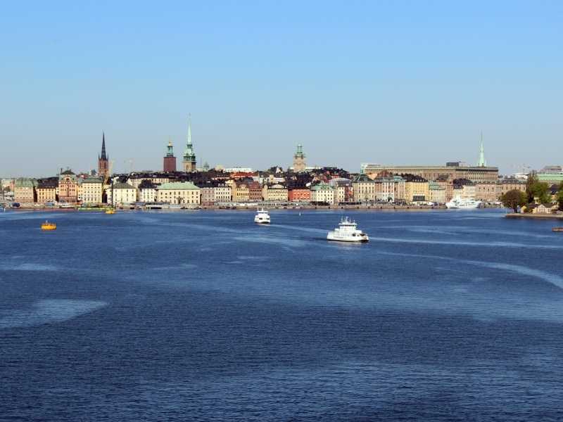 Вид на море Стокгольм