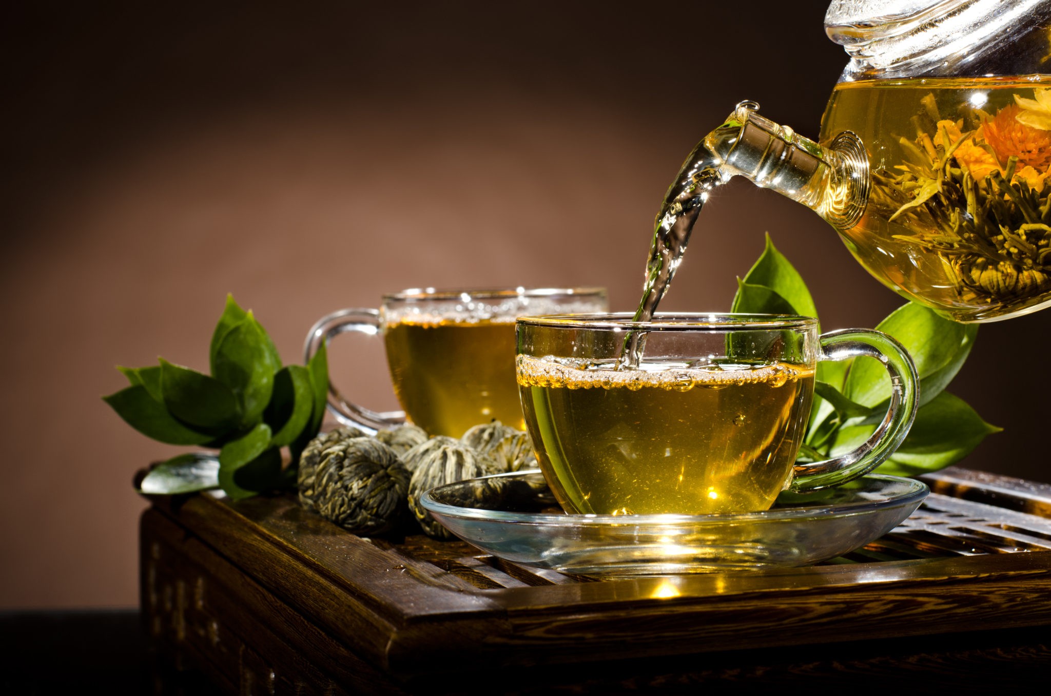 Напиток из зеленого чая и гуараны