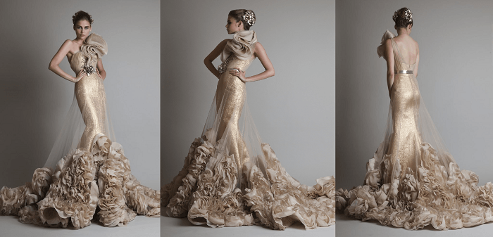 свадебное платье Krikor Jabotian