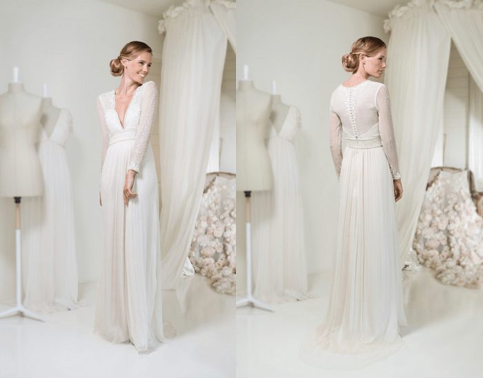 Богемный стиль Leila Hafzi - свадебное платье