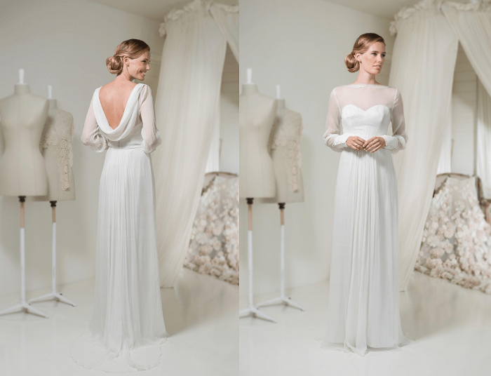 Богемный стиль Leila Hafzi - свадебное платье