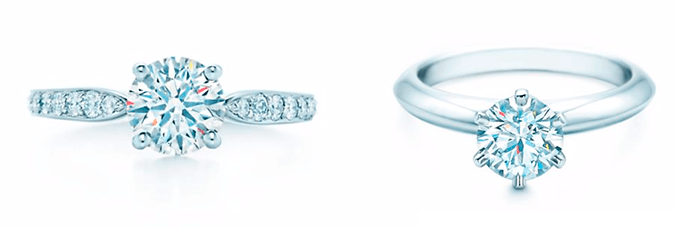 Классические кольца для помолвки, Tiffany