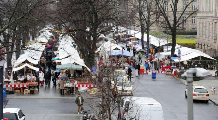 Kunst und Flohmarkt am Tiergarten (Берлин, Германия)