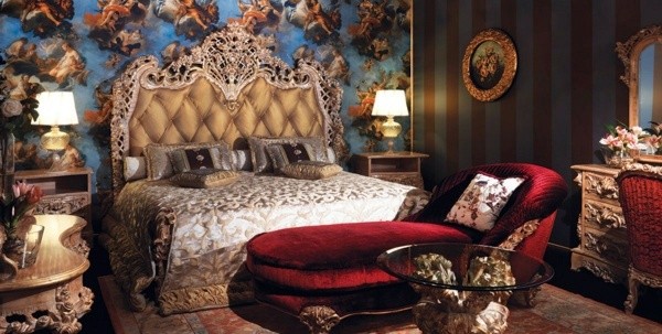 Спальни в царственном стиле