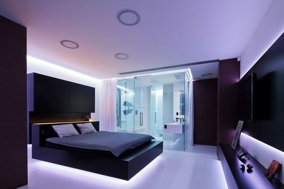 Спальни в стиле хай-тек