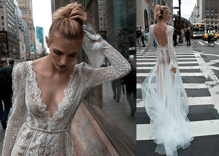 Выбор Ivetta: самые красивые свадебные платья с глубоким декольте