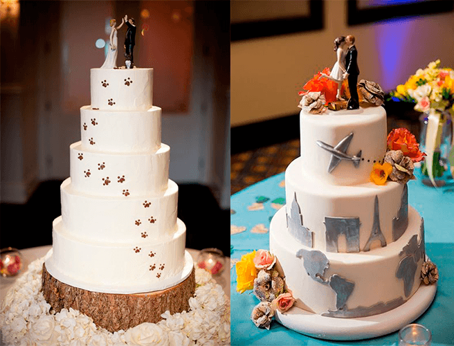 Свадебные торты с фигурками жениха и невесты