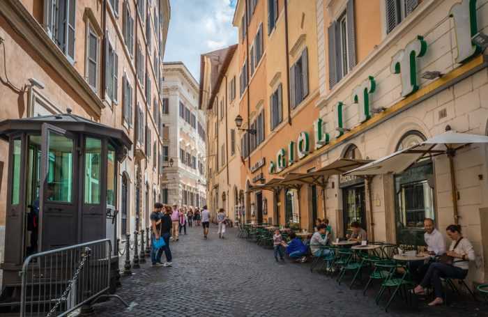 Известная кондитерская Giolitti, Рим