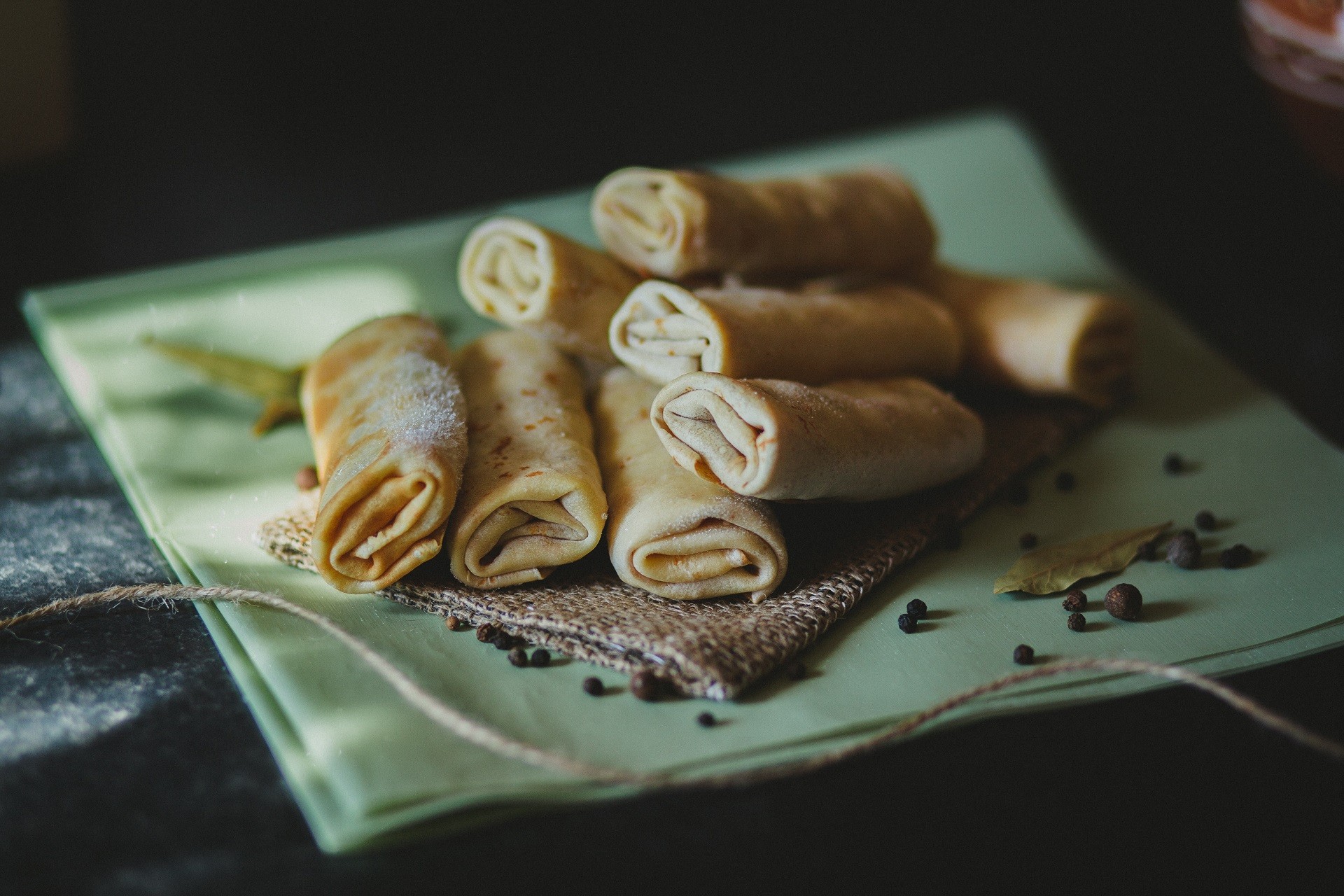 Блины с ореховой начинкой